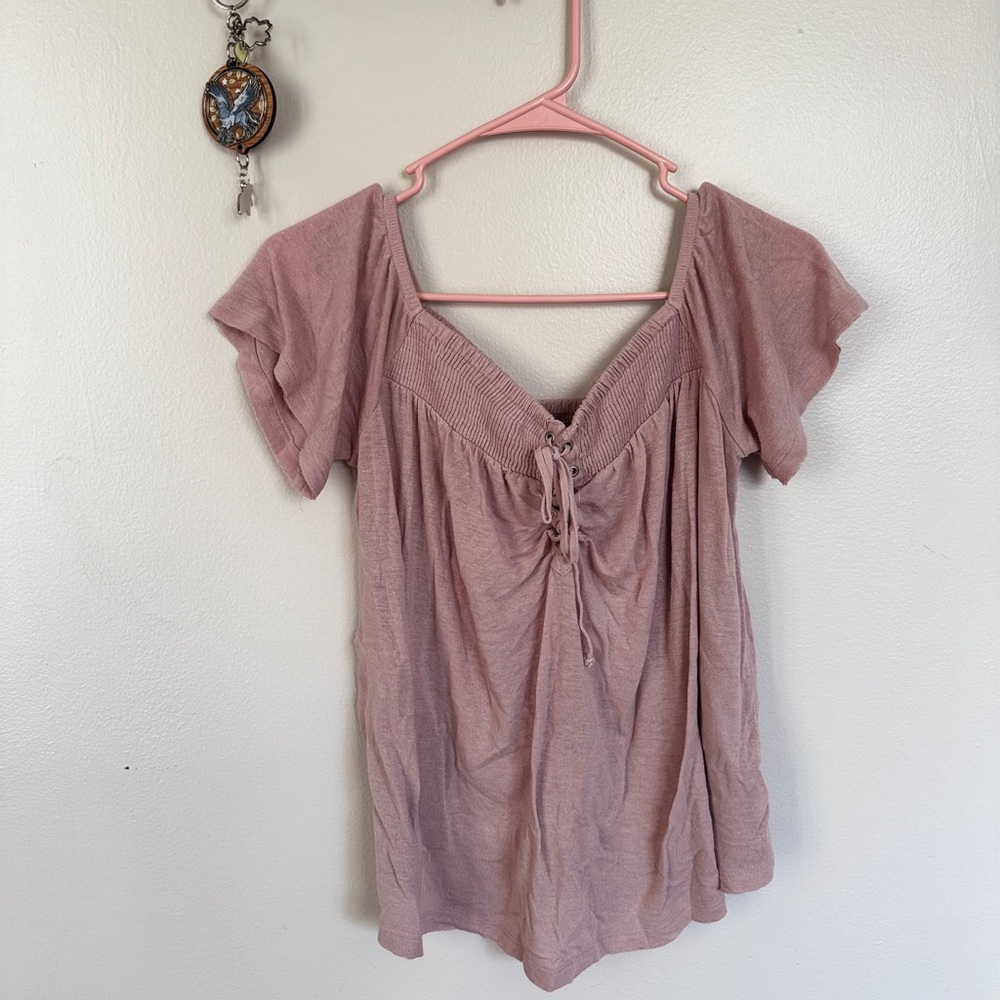 American Eagle Outfitters Mauve Blouse